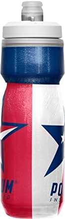 CamelBak Podium Chill Insulated Bike Water Bottle - Easy Squeeze Bottle - Fits Most Bike Cages - 21oz, Texas