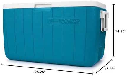 Coleman Chiller 48qt Insulated Portable Cooler with Ice Retention & Heavy-Duty Handles, Made in USA