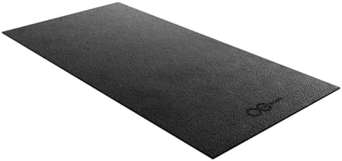 Bike Mat Compatible with Peloton Bike,Elliptical,Treadmill Mat, 6mm Thick, Under Exercise Bike Trainer Pad for Indoor Stationary Spin Bike Gym Equipment Hardwood Floor Carpet Protector