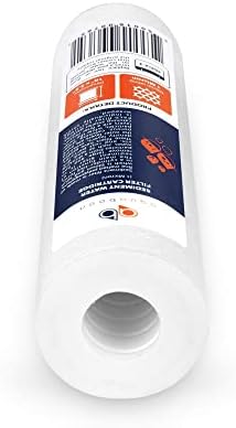 Aquaboon 1 Micron Whole House Sediment Filter 10 x 2.5 for RO & Well Water Filters Replacement Cartridges Compatible with AP110, WHKF-GD05, 25 Pack
