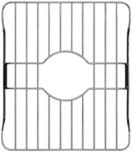 SunnyPoint 304 Stainless Steel Sink Protector Rack – Rust-Resistant Grid for Kitchen Sink Bottom, Scratch Prevention, Drainage Support,(Small) (10.75"x12.4")