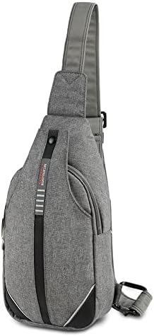 WATERFLY Small Crossbody Sling Backpack Anti Theft Backpack for Traveling Chest Shoulder Bag