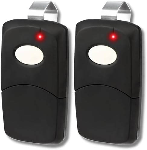 Garage Stop 2X Garage Door Opener Remote for Linear Multicode 3089 308911 MCS308911, 1089, 3070, 3060, 10 dip Switch Gate Opener Remote 300MHz, Garage Clicker Replacement (Black)