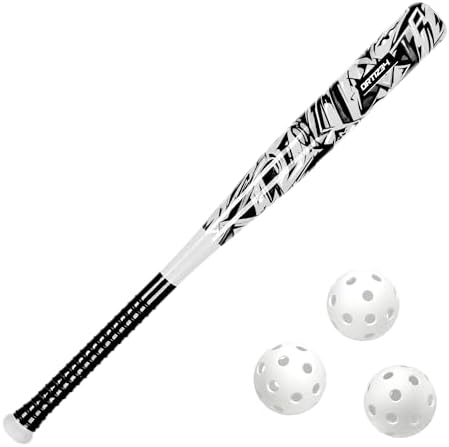 Bat & Ball Set - Graffiti Plastic Bat & Ball Homerun Set- David Ortiz Backyard Baseball Set for Youth, Kids, Teenagers, Adults