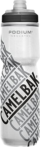 CamelBak Podium Chill Insulated Bike Water Bottle - Easy Squeeze Bottle - Fits Most Bike Cages - 24oz, Race Edition