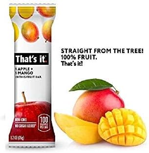 That's It , Apple + Mango, Fruit bar,Pack of 12