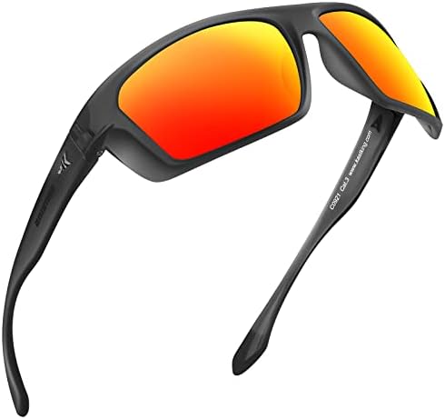 KastKing Huzzah Polarized Sport Sunglasses for Men and Women, Ideal for Driving Fishing Cycling and Running,UV Protection