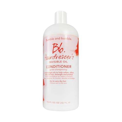 Bumble and bumble. Hairdresser's Invisible Oil Hydrating Conditioner | Hydrating, Anti Frizz, Shine, Color Safe | Curly, Wavy, Straight | With Argan Oil, Coconut Oil + Grapeseed Oil, 33.8 Fl Oz