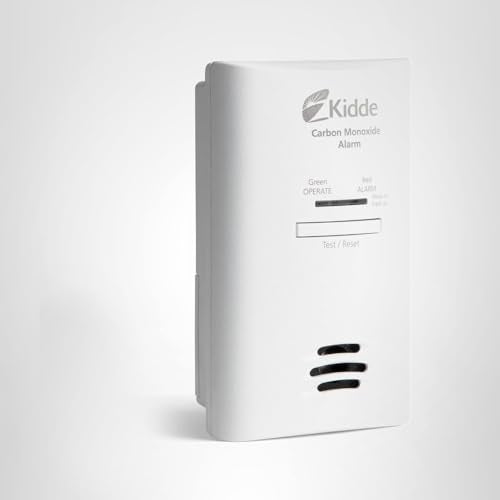 Kidde Carbon Monoxide Detector, Plug-in Carbon Monoxide Detector with AA Battery Backup, 85 dB Alarm, LED Status Light Indicators, 3rd Edition