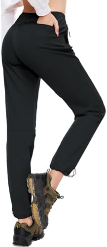 SEVEGO Womens Hiking Pants Tall Inseam 30"/32"/34"/36" Athletic Cargo Pants Lightweight 4 Zipper Pockets Water Resistant