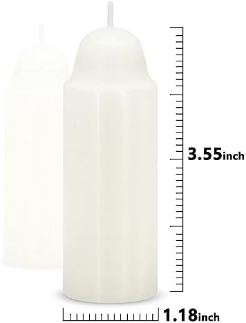 12-Hour White Candles Compatible with Candle Lanterns, Long-Burning Candles for Outdoor, Camping, Emergency, Survival Emergency Preparedness- 20Pack