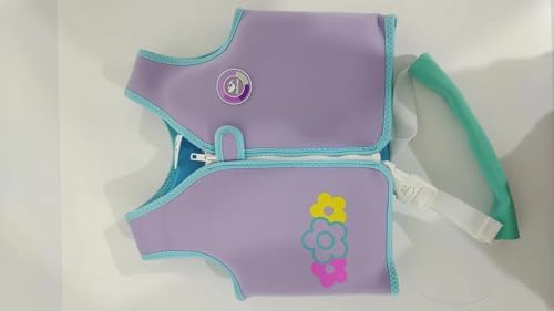 Pottwal Swim Vest for Kids - Swim Jacket for 1-2 Years (24-33LBS) - Buoyancy Aid Made of Neoprene & EPE - with Adjustable Crotch Strap