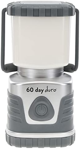 ust 60-DAY Duro LED Portable 1200 Lumen Lantern with Lifetime LED Bulbs and Hook for Camping, Hiking, Emergency and Outdoor Survival