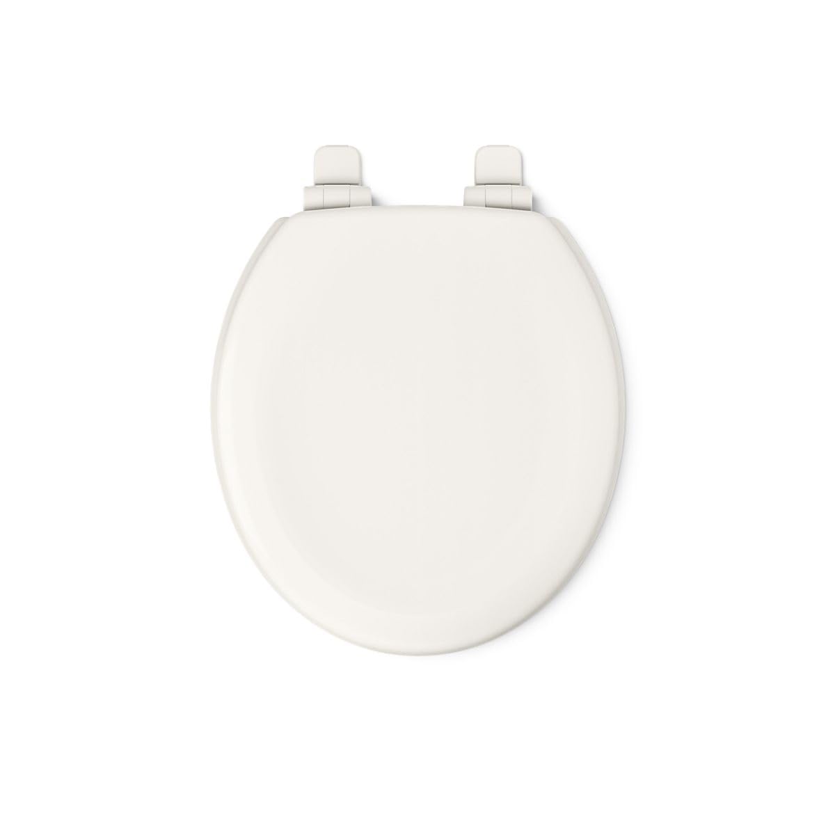 KOHLER Stonewood Quiet-Close, Round Toilet Seat Soft Close, Durable Wood, Easy Installation, Universal Fit, Home Essentials, Biscuit Finish, K-20467-96 (Pack of 2)