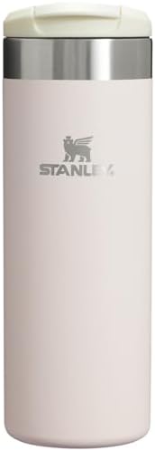 Stanley AeroLight Transit Bottle 16 oz | Locking Drink Through Lid | Leak Resistant Water Bottle or Coffee Travel Mug | Lightweight Insulated Stainless Steel | BPA-Free | Rose Quartz