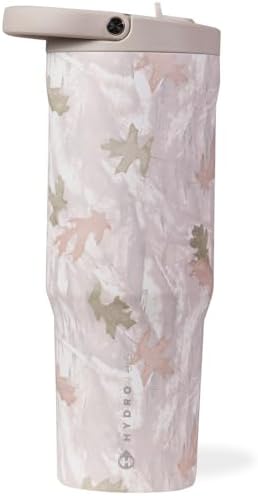 HydroJug Sport - Stainless Steel Tumbler with Straw, Vacuum Insulated, 40oz Leakproof Water Bottle, Ergonomic Design, Reusable, Dishwasher Safe, Rubber Base, Durable for Gym or Outdoors, Camo