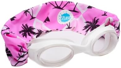 Splash Place SWIM GOGGLES with Fabric Strap - Adult & Kids Swim Goggles - PINKS & PURPLES