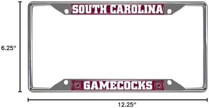 FANMATS NCAA Unisex-Adult Chrome Metal License Plate Frame