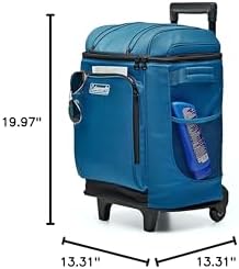 Coleman 42-Can Wheeled Soft Cooler, Leak-Proof Portable Insulated Chiller with 12+ Hour Ice Retention, Made with Recycled Materials
