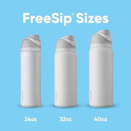 FreeSip Insulated Stainless Steel Water Bottle with Straw for Sports, Travel, and School BPA-Free Sports Water Bottle, 24 oz, Citrus Crush