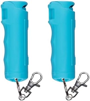 SABRE Pepper Spray with Fast Flip Top, Maximum Police Strength OC Spray, Key Ring for Easy Carry and Fast Access, Finger Grip for More Accurate and Faster Aim, 0.54 fl oz, Secure and Easy to Use