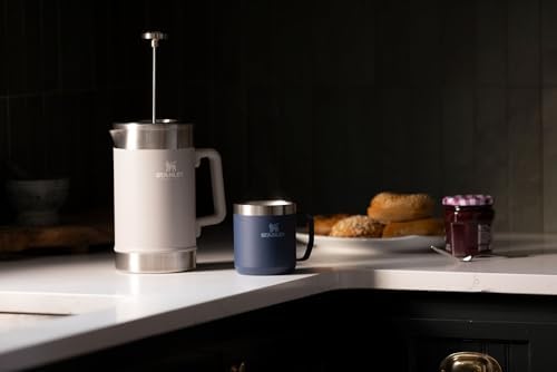 Stanley Stay-Hot Camp Mug 12 oz & 24 oz | Press Fit Drink Through Lid | Cup for Coffee, Tea and Drinks | Insulated Stainless Steel Coffee Mug | BPA-Free