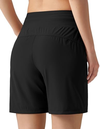 Willit Women's Shorts Hiking Athletic Shorts Quick Dry Golf Outdoor Casual 7" Shorts Lightweight UPF50+