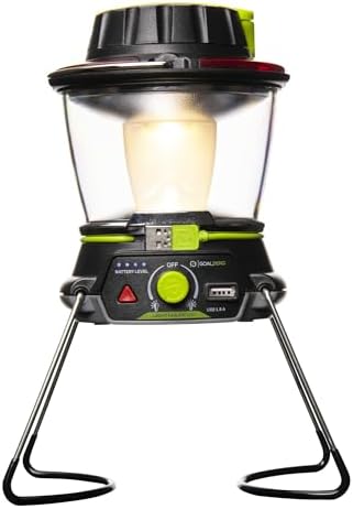 Lighthouse 600 Multi Functional Adjustable Light Perfect for Camping, Outdoor Events, or Emergency use Lumens USB Charging of Phones and Small Devices Long-Lasting Lithium Battery.
