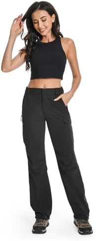 Moosehill Women's Hiking Pants Lightweight Quick Dry Water Resistant Cargo Travel Work Summer Pants for All Seasons