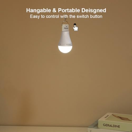 Dusk to Dawn Solar Light Bulbs for Indoor Home and Chieken Coop, Portable Solar LED Bulb Lights for Camping Tent Emergency, 2-Pack