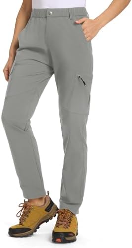 TBMPOY Women's Hiking Cargo Pants Lightweight Water Resistant Quick Dry Fishing Camping Travel Work Pant with 6 Pockets