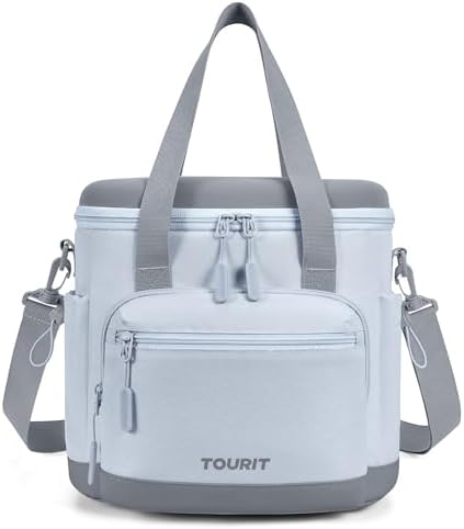 TOURIT Insulated Cooler Bag: 20 Cans Soft Portable Leakproof Lunch Cooler Beach Travel Picnic Camping