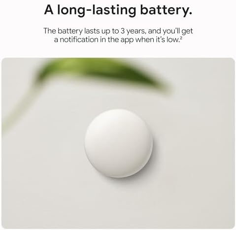 Google Nest Temperature Sensor (2nd Gen) - Room Comfort Sensor with Scheduling - Works with The Nest Learning Thermostat (3rd and 4th Gen) and Nest Thermostat E - Porcelain, White
