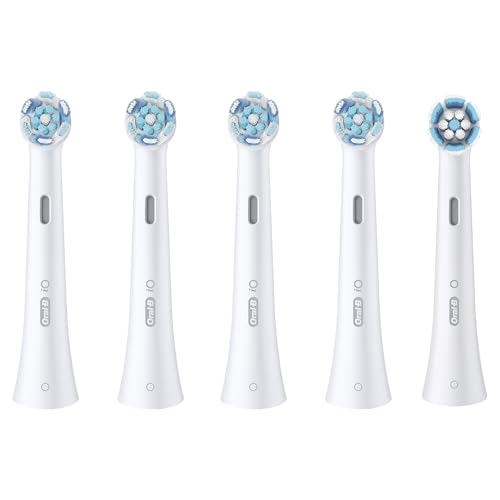Oral-B iO Ultimate Clean Replacement Brush Heads, 5 Count, 4 Ultimate Clean + 1 Gum & Sensitive White