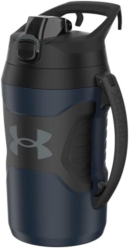 Under Armour Half Gallon Water Bottle Insulated, 64oz Insulated Water Bottle with Handle, Sports Water Jug, Fence Hook, Leak Resistant, for Baseball, Football & More