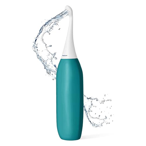 HappyPo The Original XL Butt Shower - Portable Bidet with 50% More Volume - The Easy-Bidet 2.0 Replaces Wet Wipes and Shower Toilet - Portable Bum Spray for Travel - Turquoise