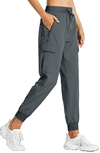 Libin Women's Cargo Joggers Lightweight Quick Dry Hiking Pants Athletic Lounge Casual Travel Petite/Regular/Tall
