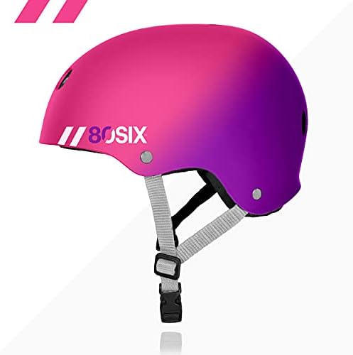 80SIX Triple Certified Multisport Helmet - Ideal for Bike, Scooter, Skateboard, Roller Skate and Inline Skate