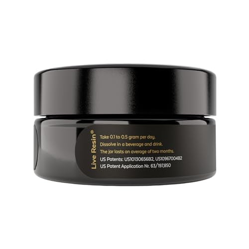 Pürblack Live Resin True Gold Shilajit - Genuine, High-Efficacy, 5th Generation Shilajit - 60 Servings (30g Jar with purscale)