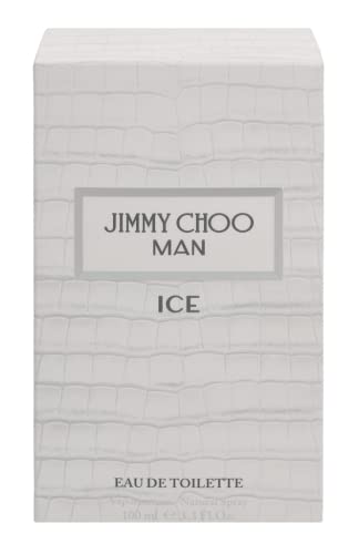 JIMMY CHOO - Man Ice Eau de Toilette - Men's Fragrance - Musky & Woody - With notes of Mandarin, Patchouli & Moss - 3.3 Fl Oz