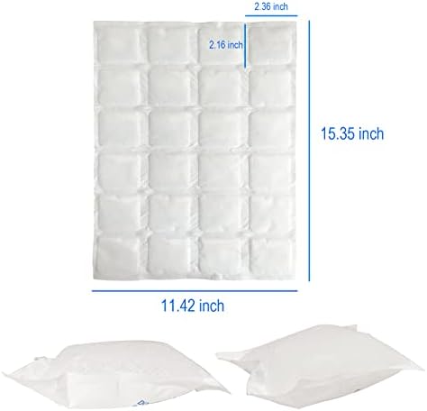 Reusable Ice Packs for Cooler Dry Ice Pack for Shipping Frozen Food & Perishables Storage & Mailing | Leak-Proof Long Lasting Cold Freezer Ice Packs for Lunch Bags & Insulated Boxes