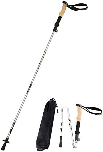 Aluminum Collapsible Ultralight Travel Trekking Hiking Pole for Men and Women