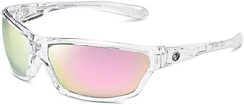 Nitrogen Polarized Wrap Around Sport Sunglasses for Men Women UV400 Protection Sun Glasses