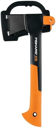 Fiskars X7 Hatchet Lightweight Wood Splitter for Small to Medium Size Kindling with Proprietary Blade and Shock-Absorbing FiberComp Handle, Lawn and Garden Tool, 14 inch, 1.5 pounds