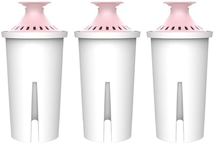 AQUA CREST Magnesium Water Filter, Intended for Brita® Pitchers and Dispensers, Everyday, UltraMax, Metro+, XL and More, 2 Months, Reduces Chlorine, 3 Count
