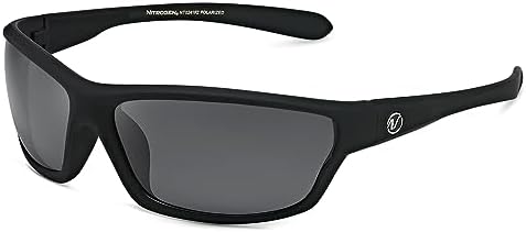 Nitrogen Polarized Wrap Around Sport Sunglasses for Men Women UV400 Protection Sun Glasses