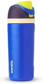 Kids FreeSip Insulated Stainless Steel Water Bottle with Straw for Sports, Travel, and School, BPA-Free Sports Water Bottle, 16 oz, Celestial Sphere