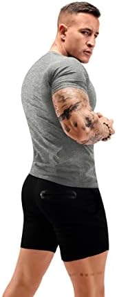 Sauna Shirt for Men Sweat Suit Compression T-Shirt Weight Loss Body Shaper Shirts for Workout Sports