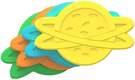 Bentgo Buddies Reusable Ice Packs - Slim Ice Packs for Lunch Boxes, Lunch Bags, and Coolers - Multicolored 4-Pack (Planet)