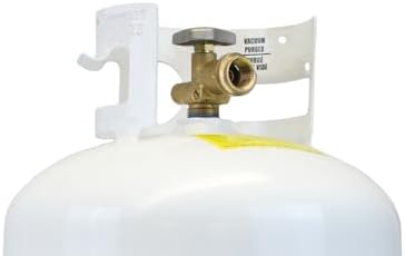 Flame King YSN401a 40 Pound Steel Propane Tank Cylinder with Overflow Protection Device Valve,White